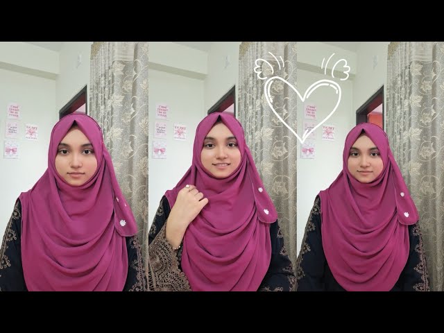 Easy full coverage hijab tutorial step by step 🧕🧕