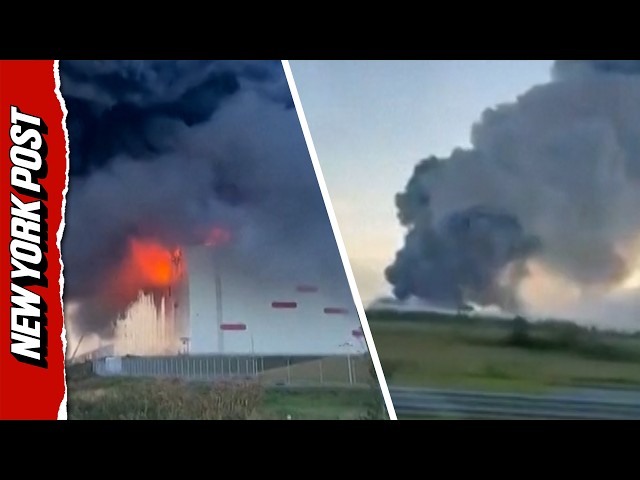 St. Petersburg Wildberries Warehouse Engulfed in Flames After Ukrainian Drone Strike