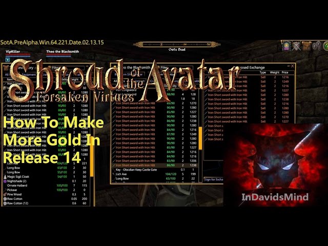 Shroud Of The Avatar - Making More Gold