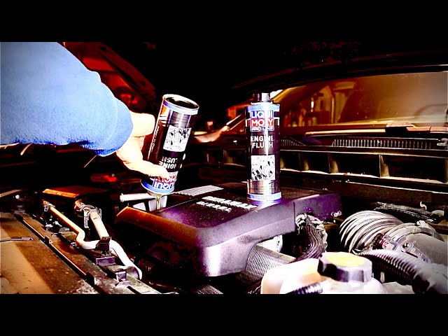 215,000 mile oil change using AMSOIL, Wix, Liquimoly Engine flush & Ceratec Duramax LM2 LZ0 GMC