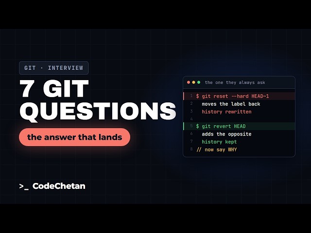 Git Interview Questions — the 7 they actually ask (and how to answer)