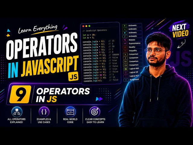 JavaScript Tutorial for Beginners | Operators in JavaScript