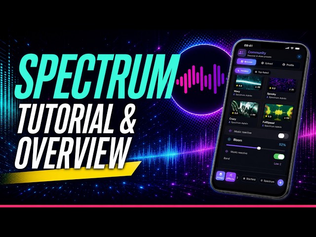 Music Visualizer Spectrum FX Tutorial and Overview