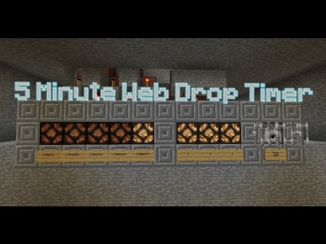 Minecraft - 5 Minute Web Drop Timer