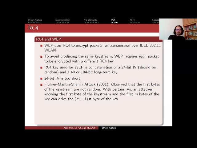 Network Security 3.4: RC4 Cipher