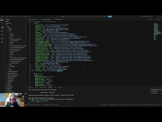 ThreeJS and Angular Space And Time Application - Video 542: Group Refactor 004