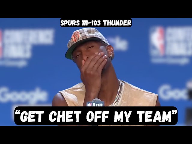 Shai Gilgeous Alexander BLASTS Chet Holmgren after PLAYOFF EXIT - Spurs vs Thunder - Game 7