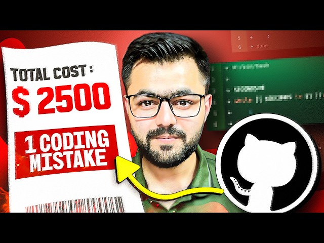 One Line. $2,500 Lost. The Expensive Mistake of GitHub!