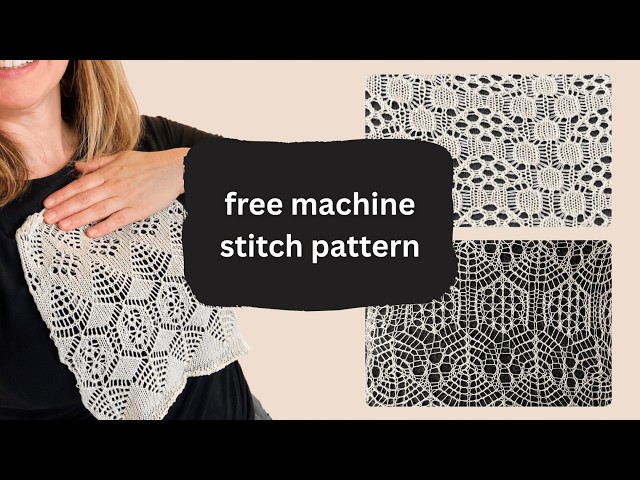 Free Machine Knit Pattern - Lace in Shetland Style