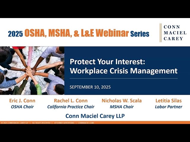 Protect Your Interest: Workplace Crisis Management