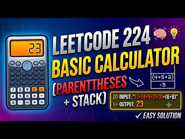 Basic Calculator | Stack Solution Explained