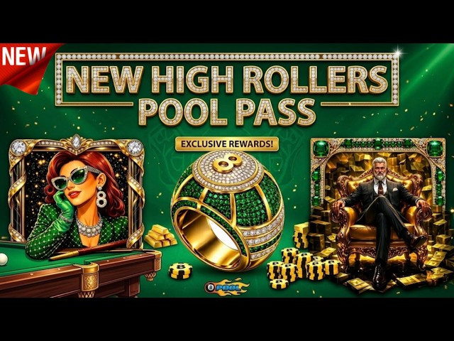 NEW High Rollers Pool Pass is HERE! 🔥 | 8 Ball Pool Update
