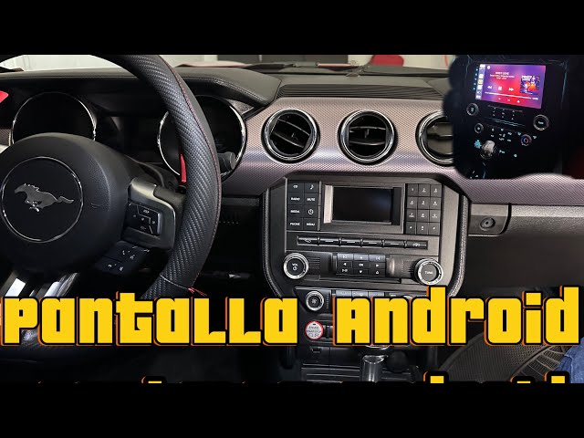 Cómo instalar pantalla Android 13 Mustang  2015 - 2021  Apple Car Play