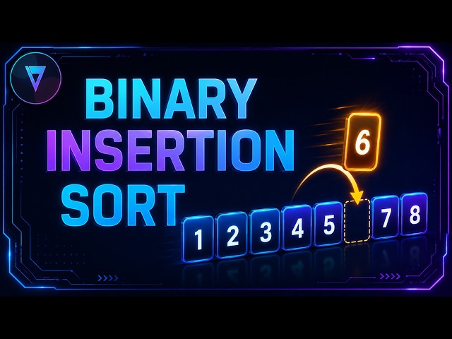 Binary Insertion Sort Part II : DSA 01.04 | Dry Run, Complexity & Interview Questions