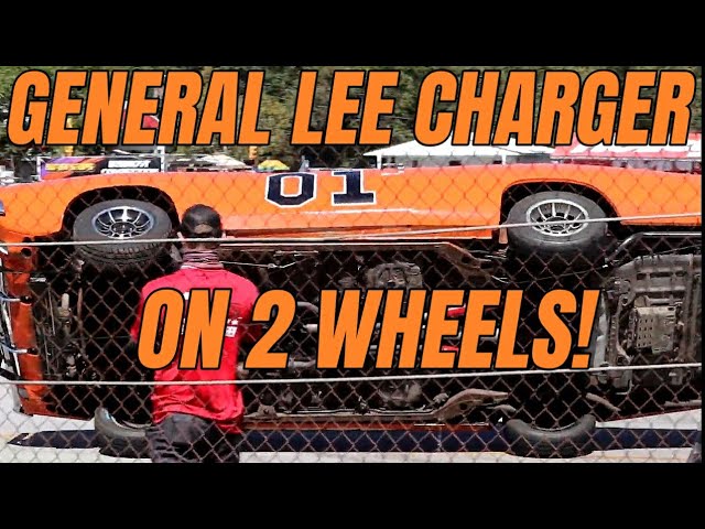 General Lee Dodge Charger On 2 Wheels! At Moparty