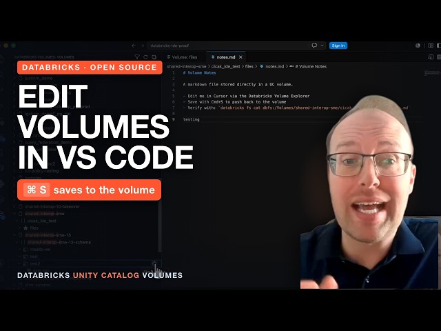 How to Browse and Edit Databricks Volume Files in VS Code