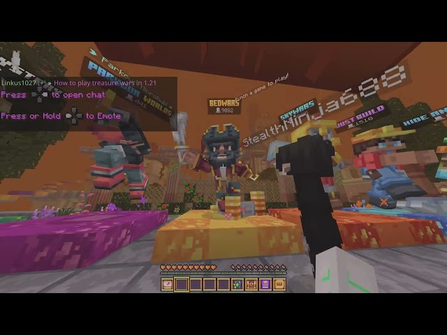 How to play treasure wars in 1.21