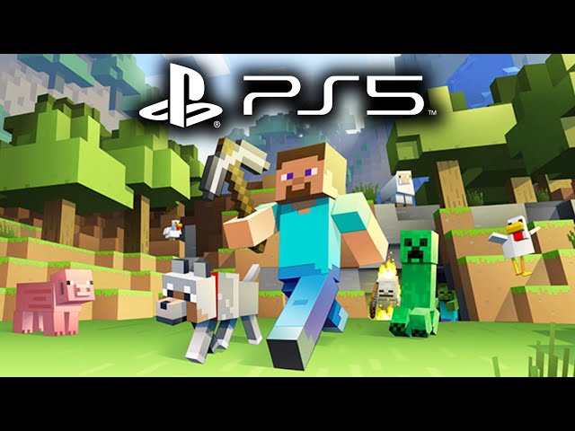 MINECRAFT PS5 Gameplay