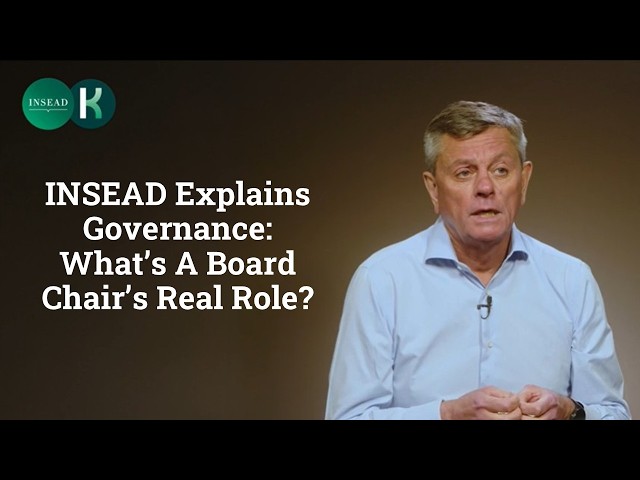 What’s A Board Chair’s Real Role?