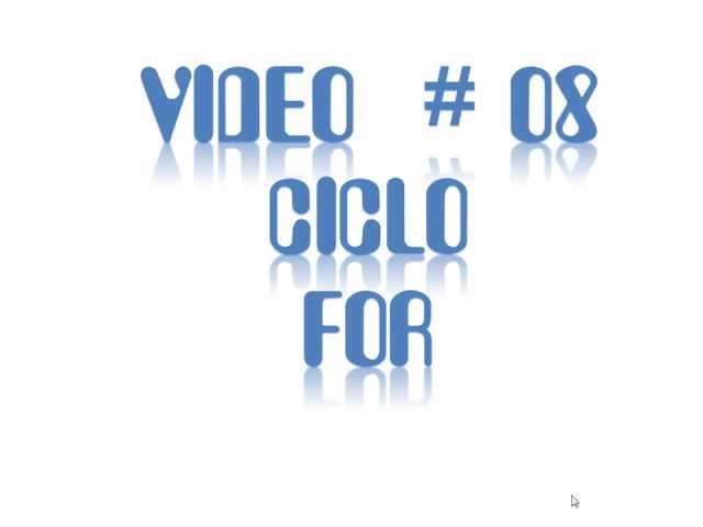 #8  ciclo for c paso a paso con dev c++