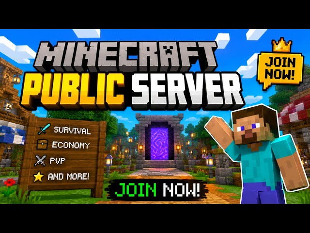 MINECRAFT PUBLIC SMP LIVE 🔴 | Join & Survive With Us!