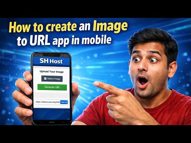 How to create an Image to Url website in Mobile || Hopweb ||