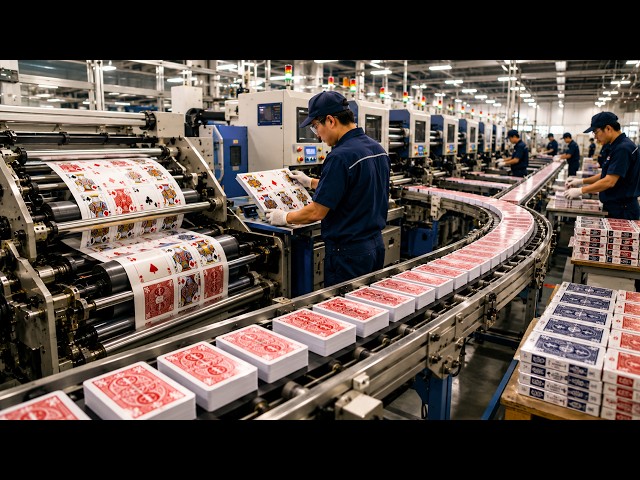 How Playing Cards Are Made | Inside a High-Speed Printing Factory