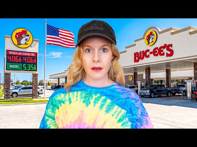 Scottish Girl Tries America’s Craziest Gas Station