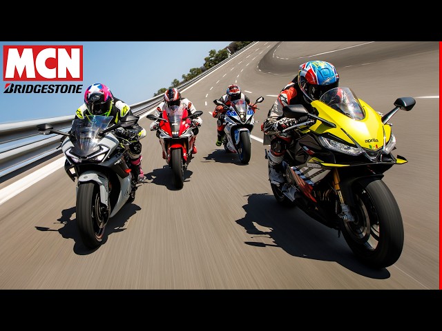 2026 Sportsbike shootout! | Aprilia vs CFMoto vs Suzuki vs Yamaha | MCN