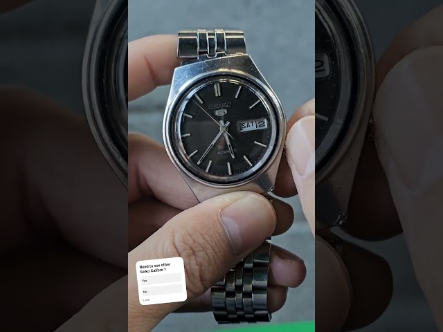 Vintage Seiko 6309 Quick Day/Date option