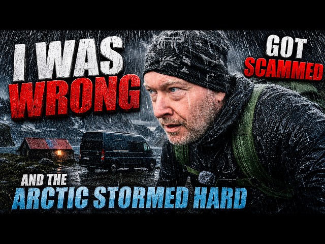I Was WRONG About Lofoten & The Arctic STORMED HARD! Surviving Heavy Rain Storm: Solo Nomad Van Life