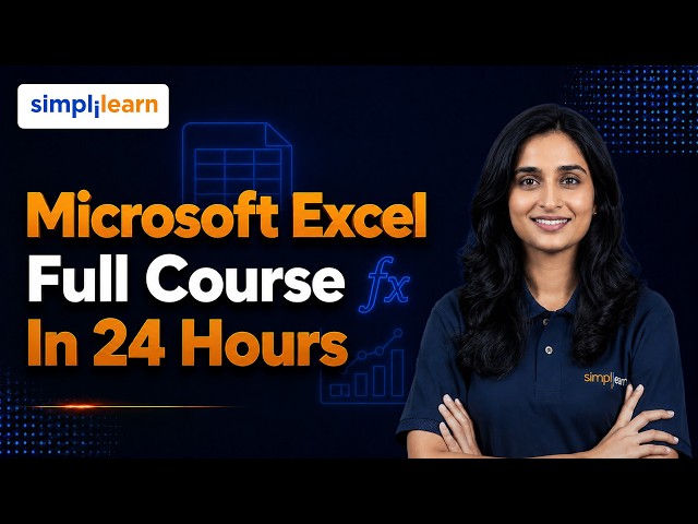 Excel Expert Full Course | Microsoft Excel Tutorial For Beginners | Excel Tutoring | Simplilearn