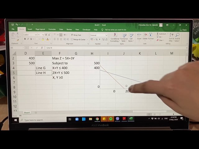 LINEAR PROGRAMMING USING GRAPHICAL SOLUTION & MS EXCEL SOLVER Discussion | Cheradee Series 👩‍🏫