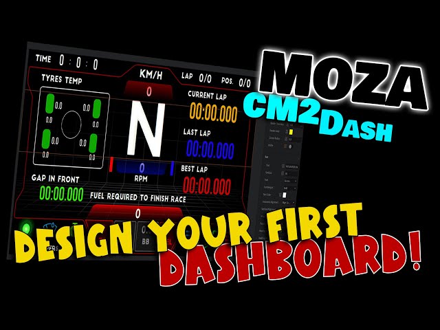 🚀 Moza Dashboard design tutorial for your CM2 & FSR2 🎨