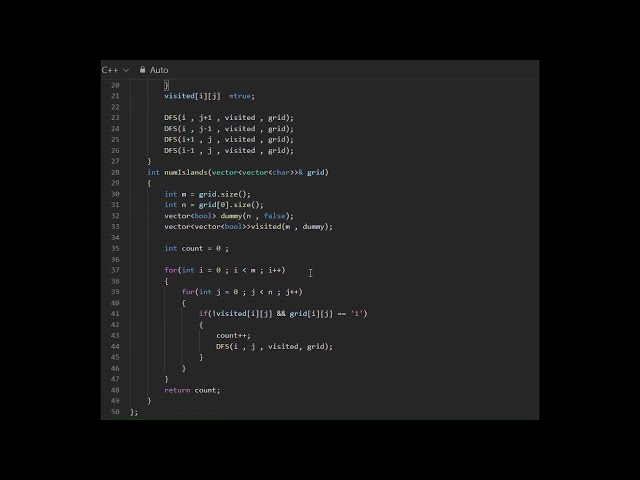 Leetcode 200 solution || Number of Islands || DFS || C++