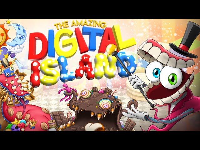 The Amazing Digital Circus in the style of "My Singing Monsters" (new monsters) 