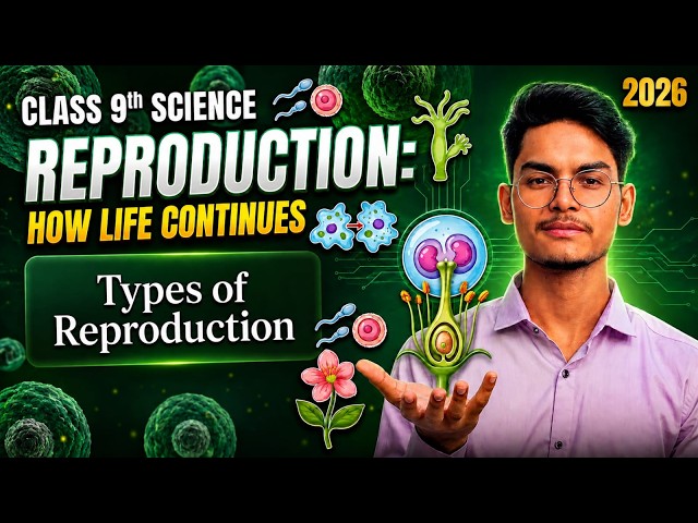 Types of Reproduction | Sexual & Asexual Reproduction Explained | Class 9 Science | NCERT 2026-27