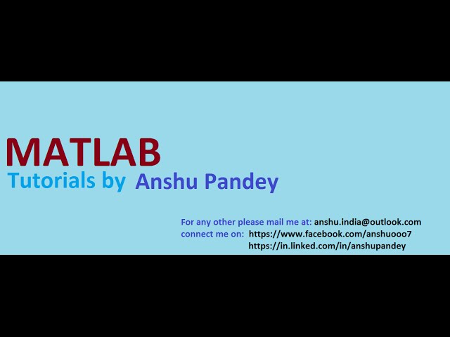 Introduction to Image Processing using MATLAB