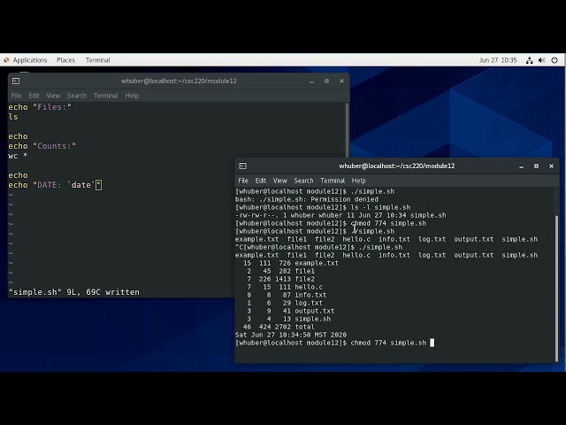 Introduction to bash Scripting - Hello, World