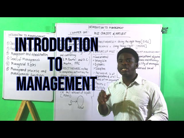 What is Management - Introduction to Management