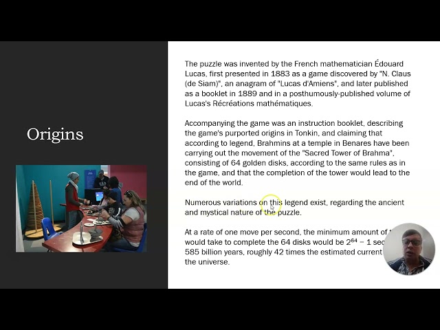 Data Science Vlogs - Towers of Hanoi