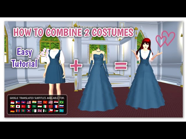 How to Combine 2 Costumes Tutorial | Sakura School Simulator
