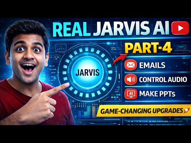 REAL JARVIS AI in Python – Part 4 🔥 Now Sends Emails & Makes PPTs Automatically