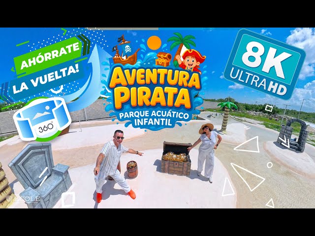 🤩 Quedó Increíble el Parque Aventura Pirata 🏴‍☠️ en Aldea Balhá 🔄 Ahórrate la Vuelta 🔄 360° 8K 🎬