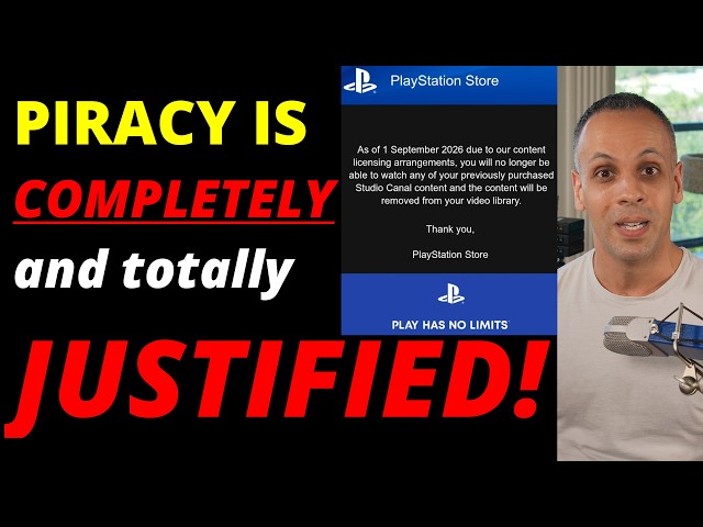 Sony stole what you purchased AGAIN: piracy is COMPLETELY JUSTIFIED
