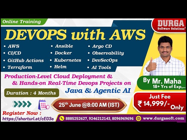 DEVOPS with AWS Online Training @ DURGASOFT