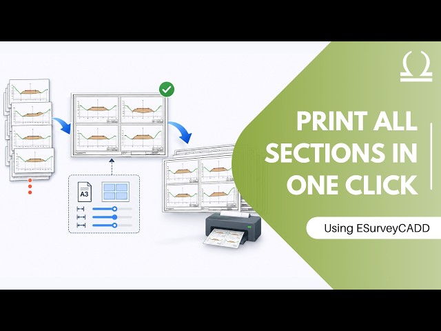 Printing Multiple Cross-Sections with a Single Command | VPS, BPFS & BPGS in ESurvey CAD