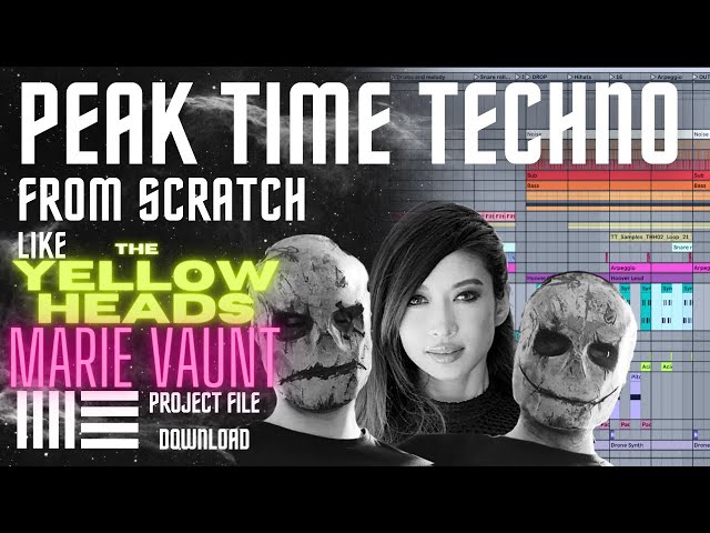 The Yellowheads & Marie Vaunt Style Techno From Scratch Tutorial ( Ableton Live project download )