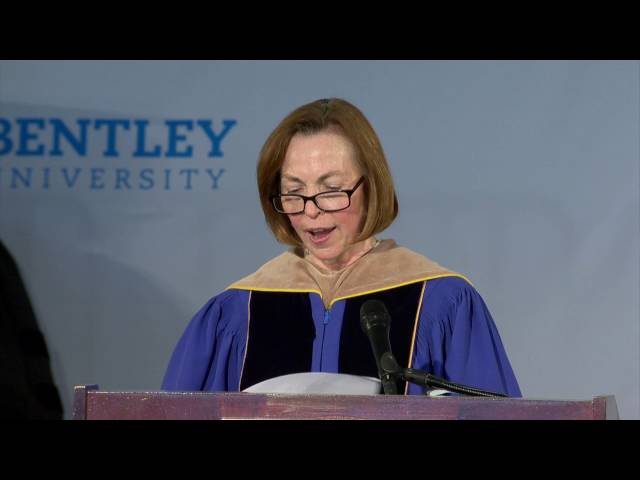2016 Bentley Graduate Commencement: President Larson Addresses McCallum School of Business Graduates