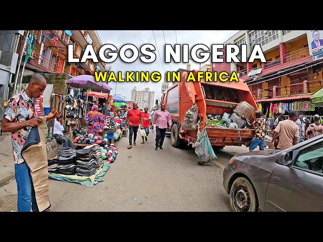 Caminando en Lagos, Nigeria - La ciudad más poblada de África - 4K